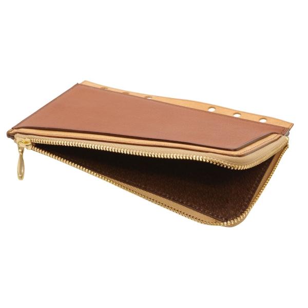 リネアヴァスカボックス バイブルサイズ ジッパーポーチ セサンタ 本革