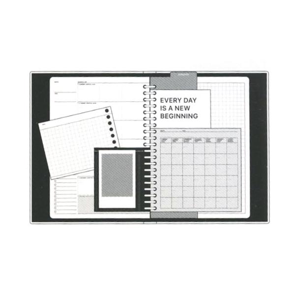 FLEX/フレックス ルーズリーフ ブロックマンスリー A5サイズ 20穴用