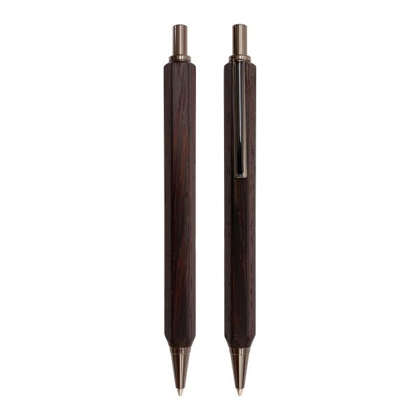 ヘキサゴン 木軸 シャープペンシル 0.5mm 鉄刀木 台湾製 人気 HMP05SS