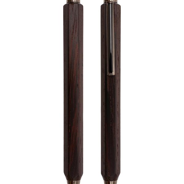 ヘキサゴン 木軸 シャープペンシル 0.5mm 鉄刀木 台湾製 人気 HMP05SS