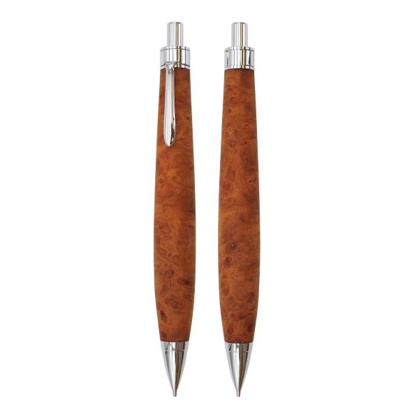 木軸 シャープペンシル 0.5mm 花梨瘤杢 KIKI-M015 : 文具・文房具のKDM