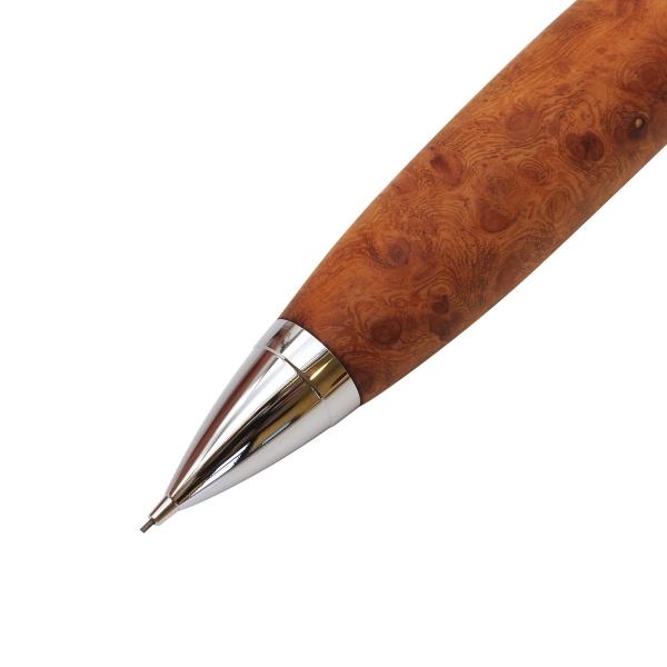 木軸 シャープペンシル 0.5mm 花梨瘤杢 KIKI-M015 : 文具・文房具のKDM