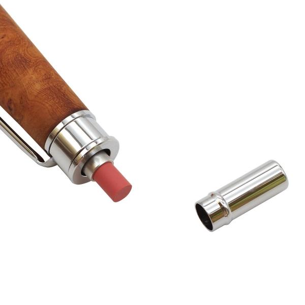 木軸 シャープペンシル 0.5mm 花梨瘤杢 KIKI-M015 : 文具・文房具のKDM