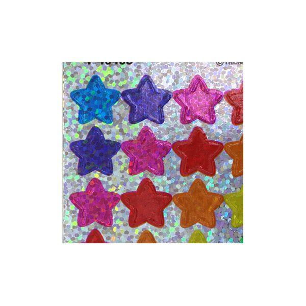 アメリカンシール スパークル ホログラム カラフルスター ステッカー R