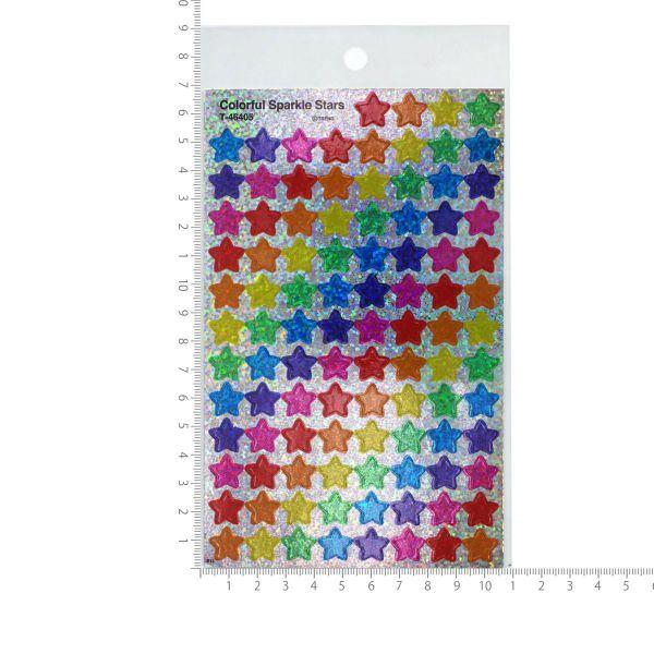 アメリカンシール スパークル ホログラム カラフルスター ステッカー R