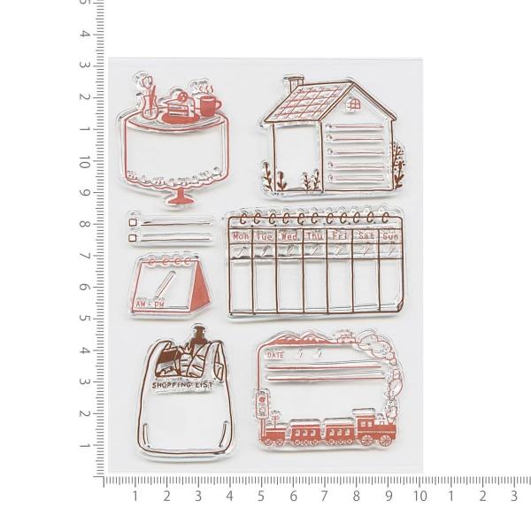 クリアスタンプ クリスタンプシート スタンプ ダイアリー・絵日記 手帳