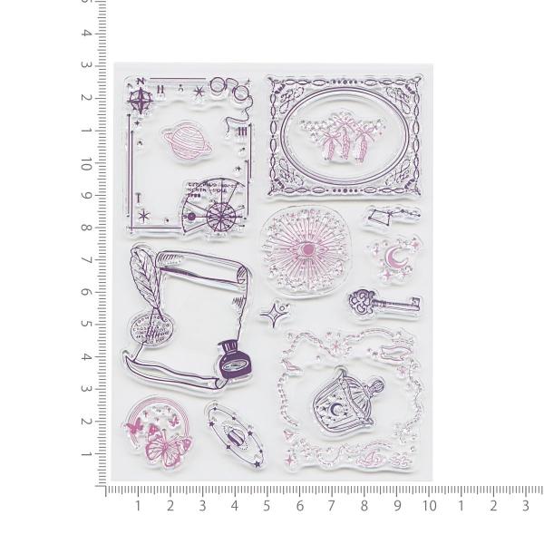 クリアスタンプ クリスタンプシート スタンプ レトロ・星月の詩 手帳