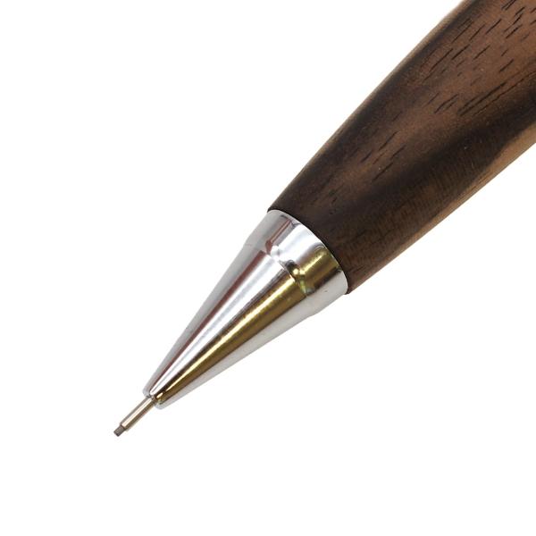 002SV 木軸 シャープペンシル 0.5mm 黒柿/くろがき 1721042 : 文具