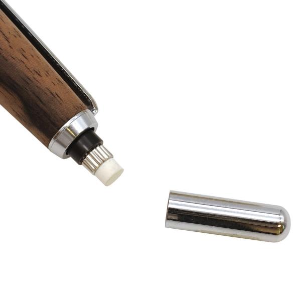 002SV 木軸 シャープペンシル 0.5mm 黒柿/くろがき 1721042 : 文具