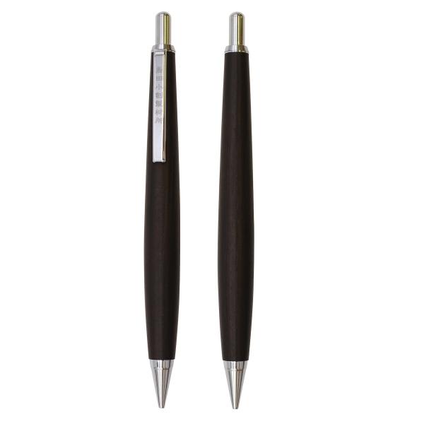 002SV 木軸 シャープペンシル 0.5mm 黒檀/こくたん 1721046 : 文具