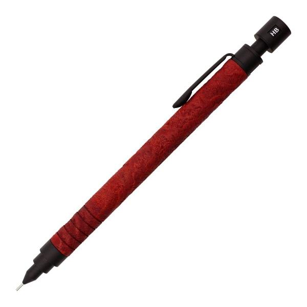 マーベラスウッド　ブライヤー(サンドブラスト仕上げ　　レッドブラウン) 新品 マーベラス シャープペンシル 0.5mm ブライヤー(サンドブラスト仕上げ
