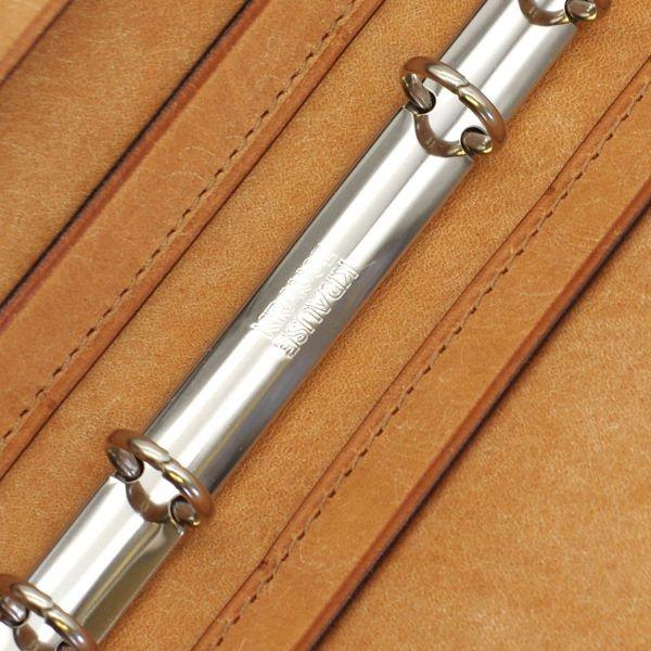 LOAPADコードバン バイブル ノート 11mm スモーキーコニャック×ナチュラーレ 日本製 システム手帳 135-4の画像