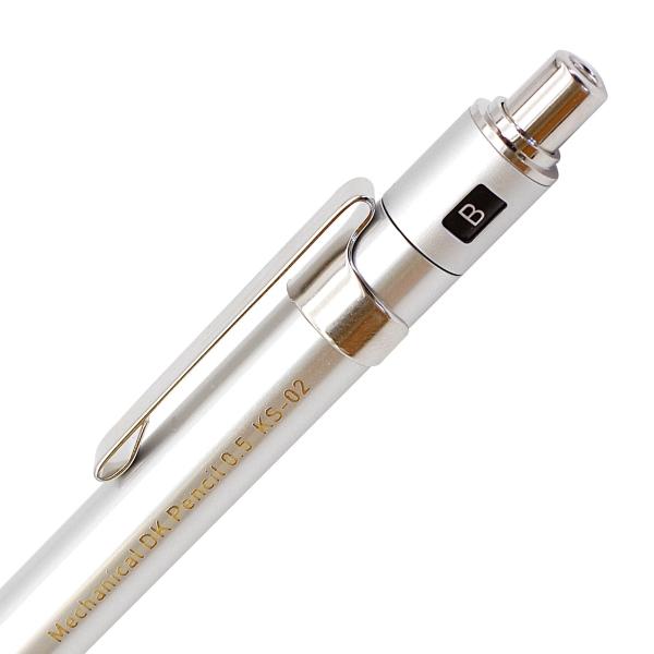 ダブルノック シャープペンシル 0.5mm ブラック KS-02-BK : 文具