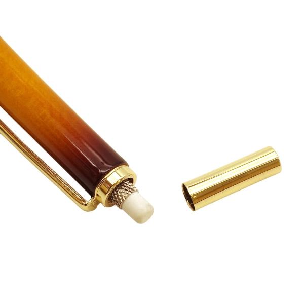 Shape 楽器塗装 木軸シャープペンシル ノック式 0.5mm チェリー ギフト