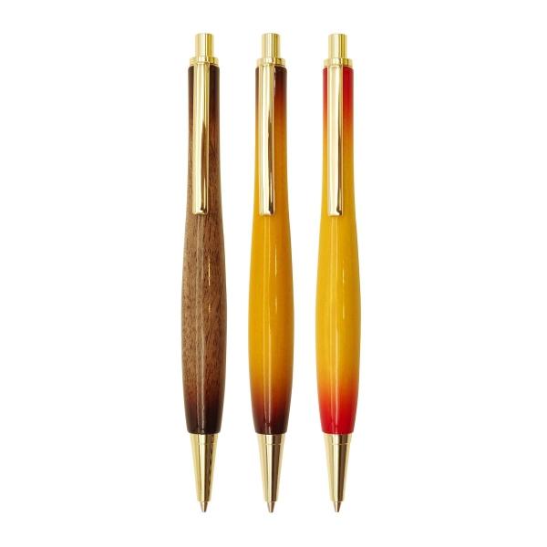 Shape 楽器塗装 木軸シャープペンシル ノック式 0.5mm チェリー ギフト