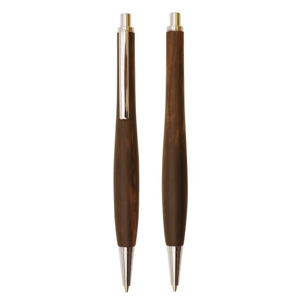 Shape 木軸シャープペンシル ノック式 0.5mm 黒柿 ギフト SS1520