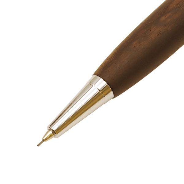 Shape 木軸シャープペンシル ノック式 0.5mm 黒柿 ギフト SS1520