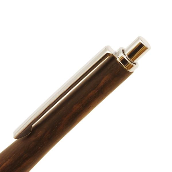 Shape 木軸シャープペンシル ノック式 0.5mm 黒柿 ギフト SS1520
