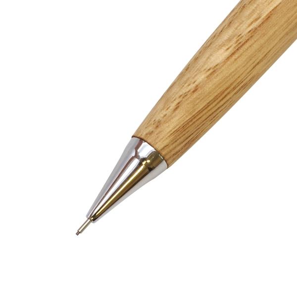 木軸シャープペンシル　栗 楽天市場】木軸 シャープペンシル 0.5mm【栗縮み杢】 : 文具