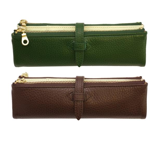 KDMオリジナル ルポ2/セカンド 本革 ペンケース ダークブラウン(GRACE