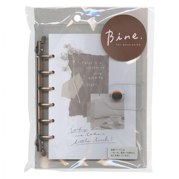 Bine/バイン A6 クリアバインダー ブラウン 57988 : 文具・文房具のKDM