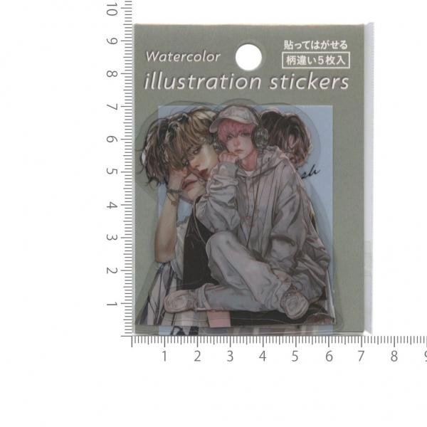 海外 韓国 作家 ステッカー コラージュ素材 85枚セット シールブック コラージュ 海外ステッカー フレークシール 韓国