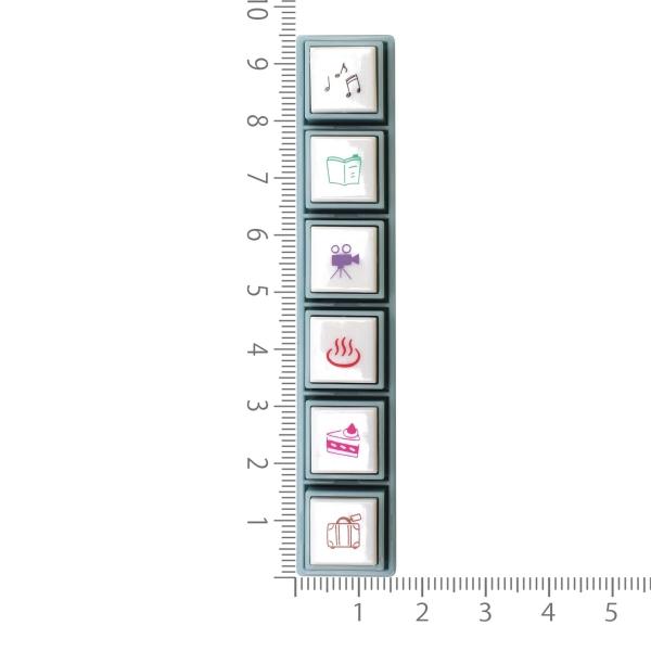 ポチッとPick ボタン型スタンプ 趣味 浸透印 ハンコ スタンプ ケース付