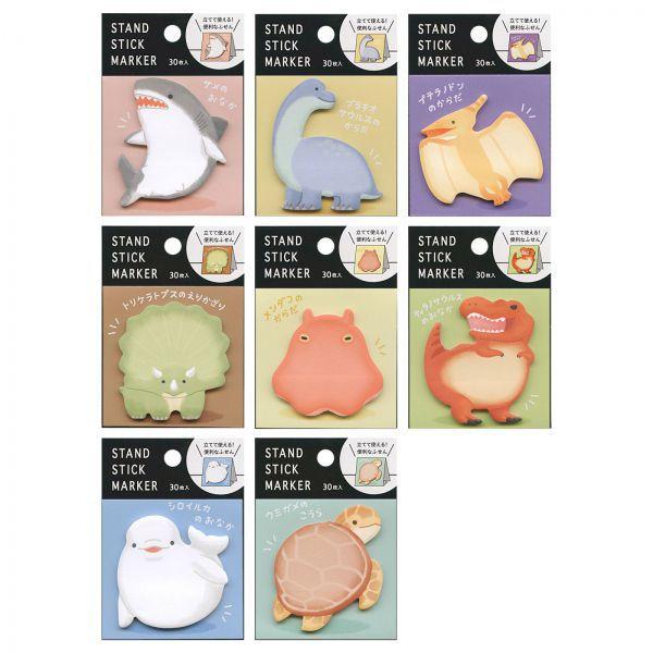 ふせん スタンドスティックマーカー 30枚入 トリケラトプス 57980