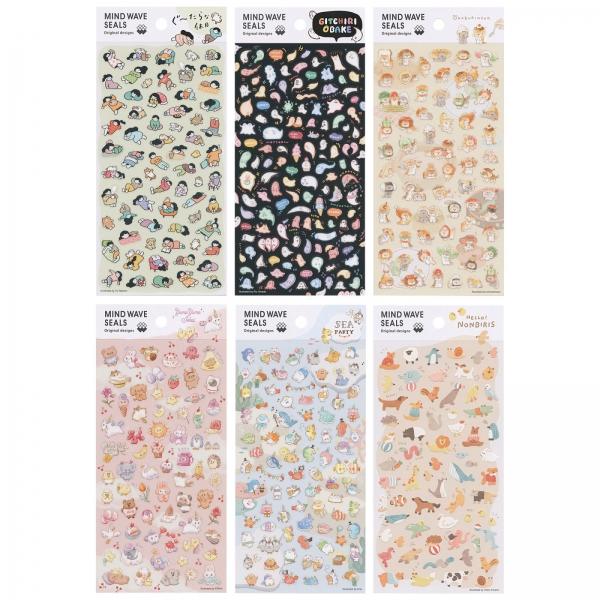 イラスト シール YumeYume Sekai かわいい 82058 : 文具・文房具のKDM