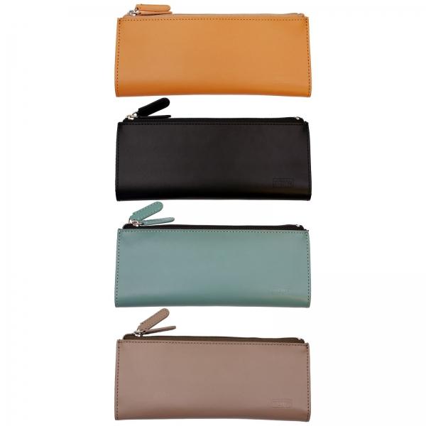 THE POST サステナブルレザー ベンディペンケース キャメル LDSL-BNPN