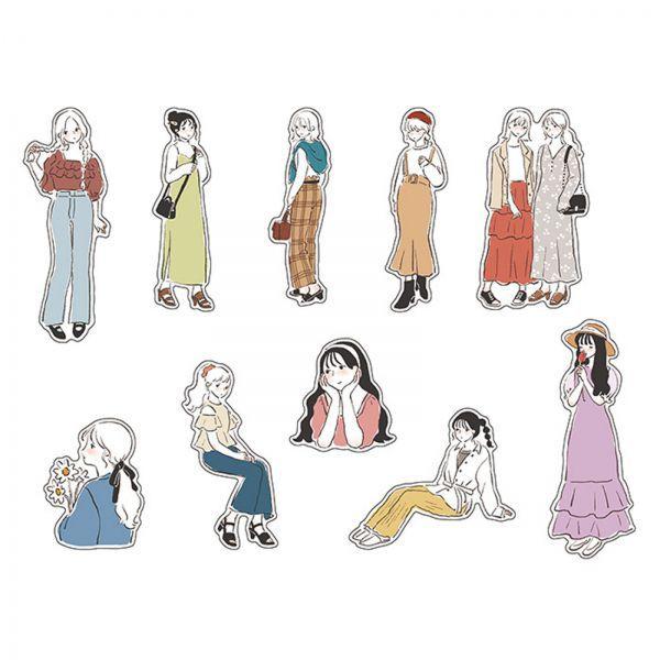 Amie sticker/アミステッカー フレークシール スウィートガール 女の子