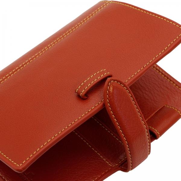 ミニ6穴サイズ ディープ ベルト リング径13mm オレンジ システム手帳