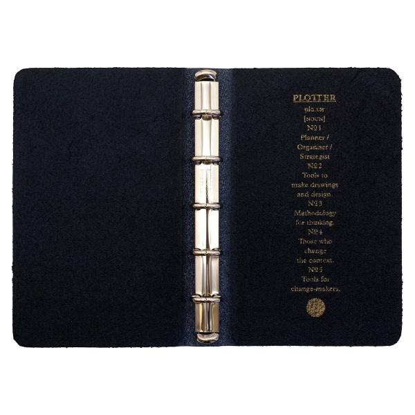PLOTTER プロッター A5 ホースヘアーⅡ ブラック レザーバインダー PLOTTER プロッター A5 ホースヘアーⅡ ブラック レザーバインダー