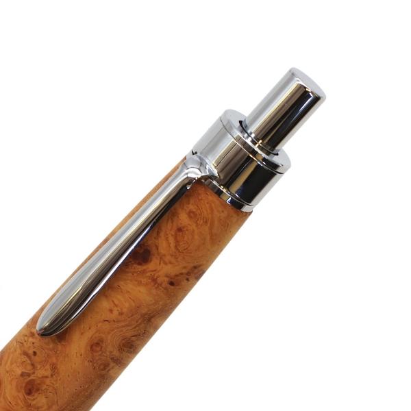 木軸 シャープペンシル 0.5mm 花梨瘤(アフゼリア) KIKI-M092 : 文具