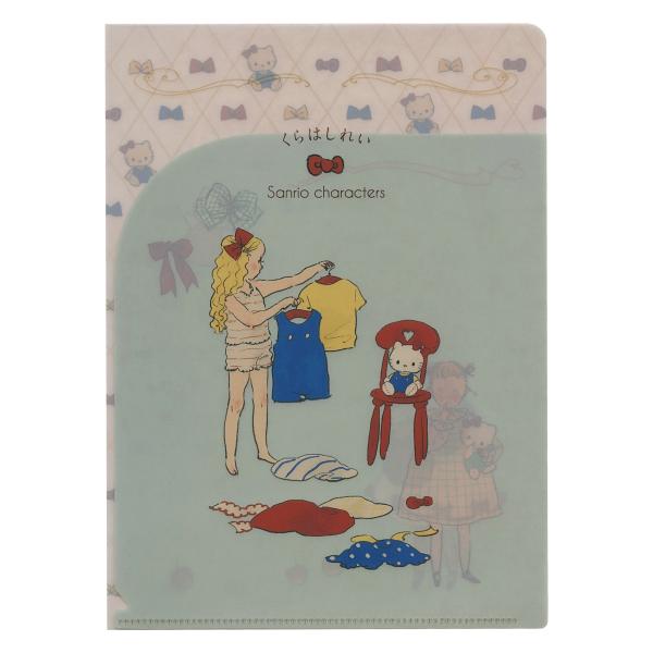 A5クリアファイル くらはしれい×サンリオキャラクターズ ハローキティ かわいい K03-AAK-67 の商品画像