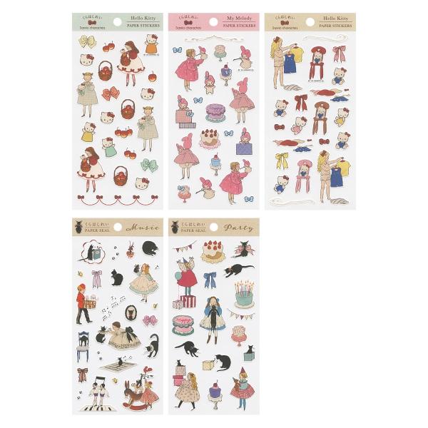 キティ　サンリオ　和菓子　食べ物　シール キティ サンリオ レトロ 和菓子 シール キティ サンリオ レトロ 和菓子