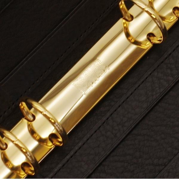 オールリネアヴァスカボックス A5 25mm ベルト システム手帳 ブラック  120-1の画像