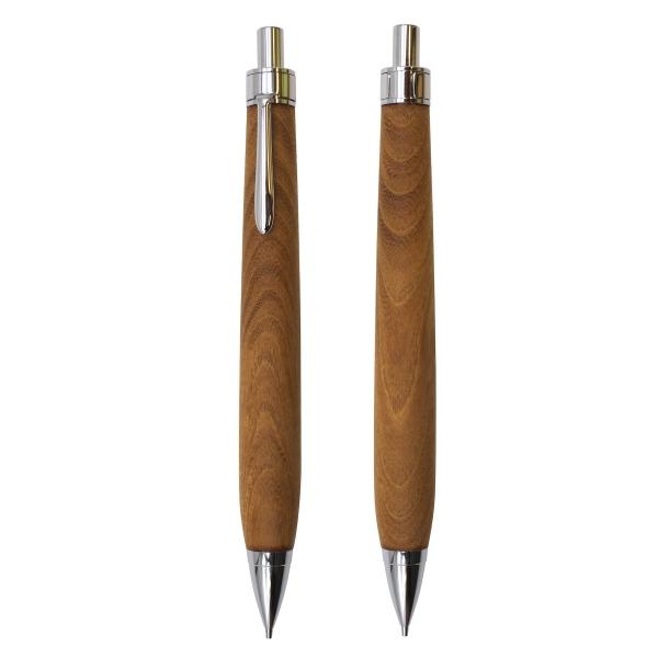 木軸 シャープペンシル 0.5mm ミクラジマクワ/御蔵島桑杢 KIKI-M102