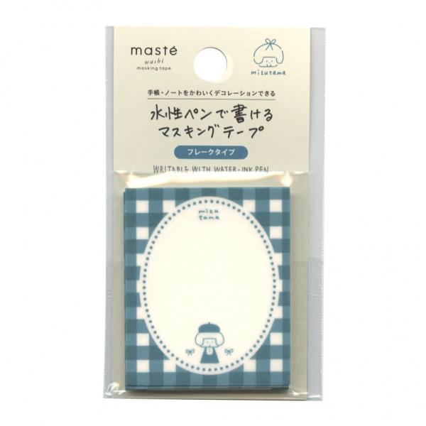 水性ペンで書けるマスキングテープ フレーク mizutama マステフラワー