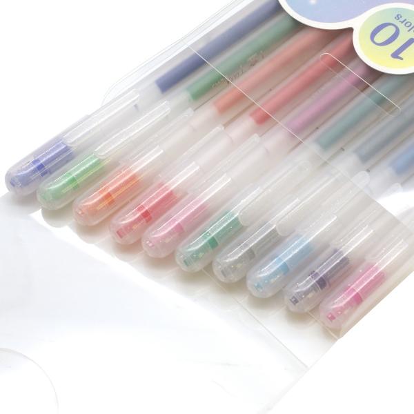 ボールサイン ティアラノック 水性ボールペン 10色セット GBRA208T-10