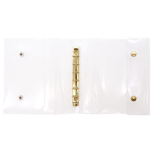 Bine/バイン A6ワイド クリアバインダー ゴールド 58051 : 文具