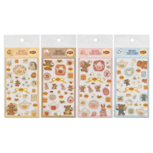 Lipton/リプトン 透明シールシート ミルクティー QS293 : 文具・文房具