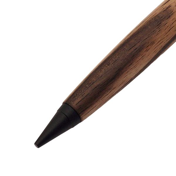 002BK 木軸 シャープペンシル 0.5mm 黒柿 1721126 : 文具・文房具のKDM