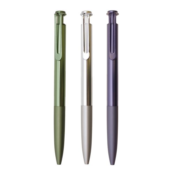 限定 クラフトラボ 008 ALUMINUM ノック式 水性ボールペン グランジ