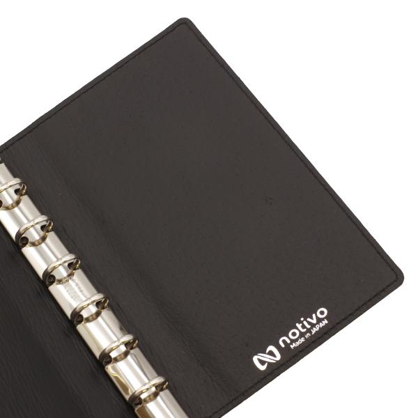 notivo 革イズム カスミ ミニ6スリム 折り返せるシステム手帳 13mm グリーン 姫路レザー NTV-OG-M6-13-S-1-GR_2