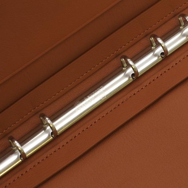 ヴェルール バイブルサイズ 11mm ホック システム手帳 キャメル フレンチカーフ 7306-066の画像