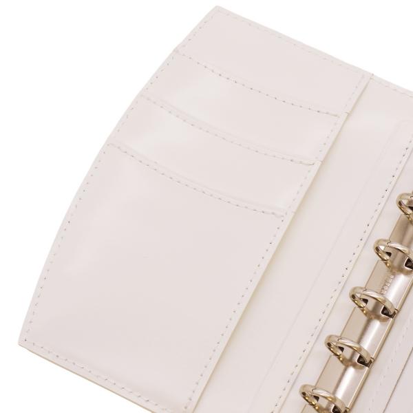 アロー ミニ6 13mm ホック システム手帳 ホワイト 1306-001 : 文具