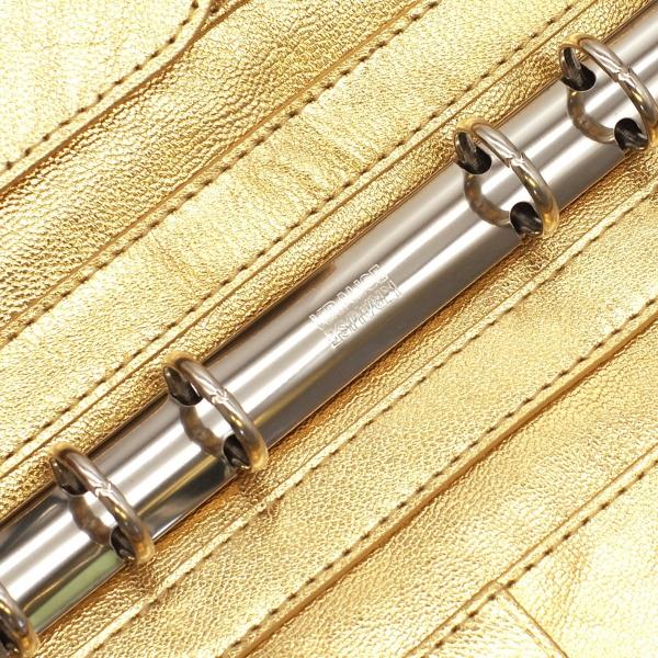 KDM限定 プリズムゴート バイブルスリム ノート リング径16mm システム手帳 ゴールド TG-1016K-GOLD_4