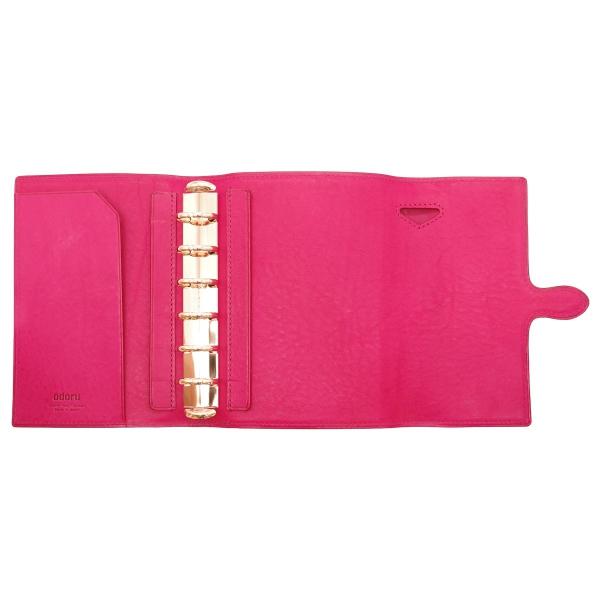 オールLVB ミニ6 20mm コンパクト KAKUSHI システム手帳 BK×Fuxia  Y01M6-0013の画像