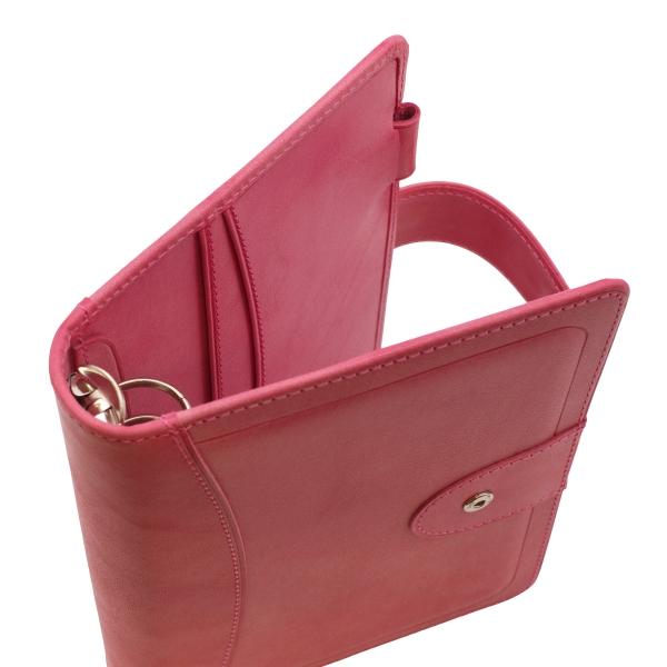 限定 ロロマホック バイブルサイズ 24mm システム手帳 コーラル